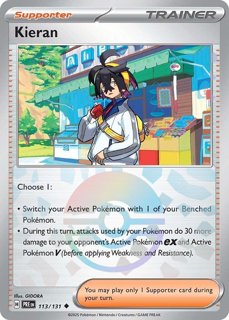 Kieran [Poke Ball] #113 Pokemon Prismatic Evolutions