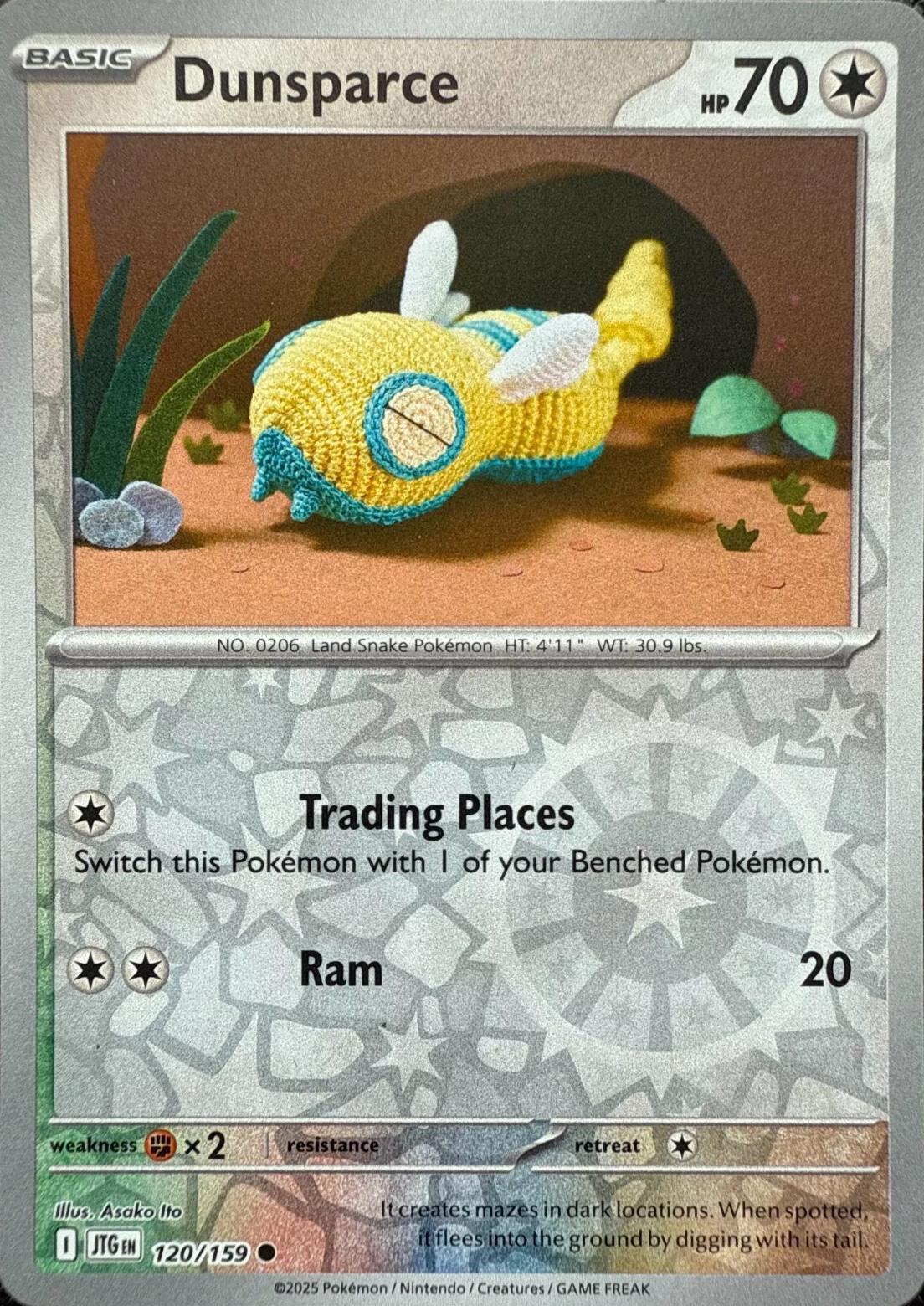 Dunsparce [Reverse Holo] #120 Pokemon Journey Together