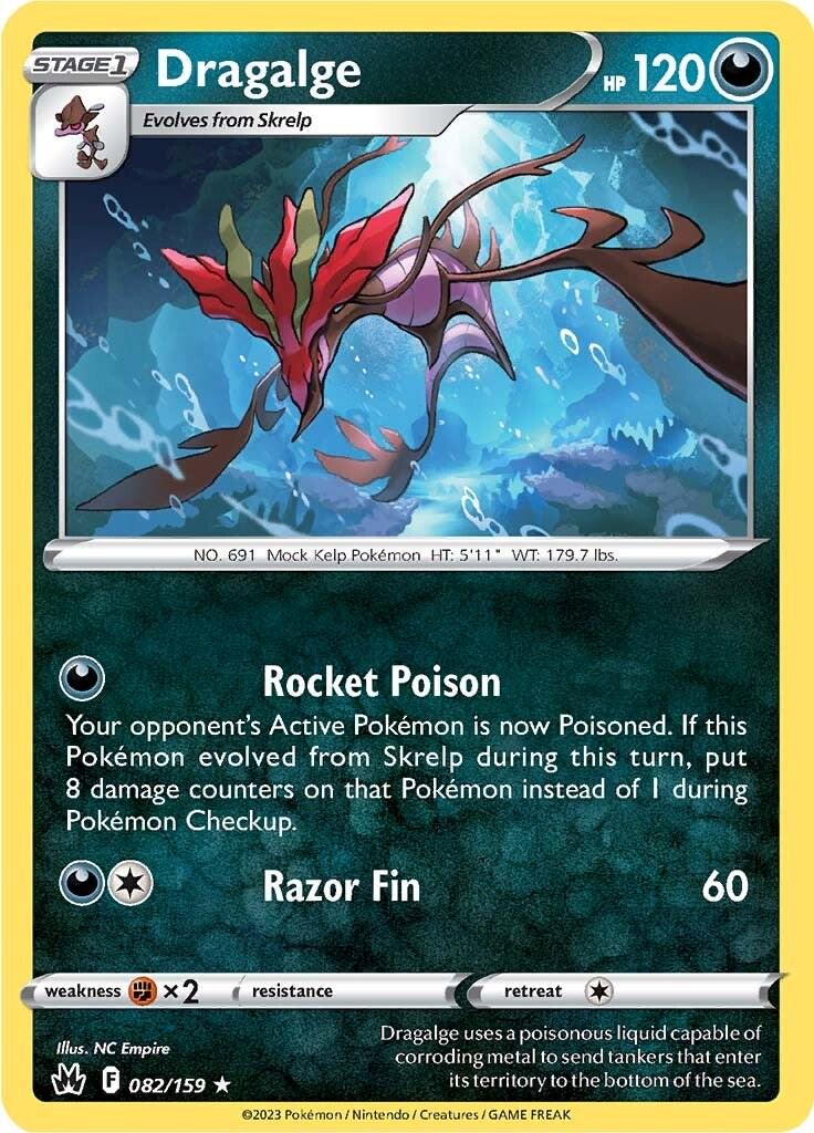 Dragalge #82 Pokemon Crown Zenith