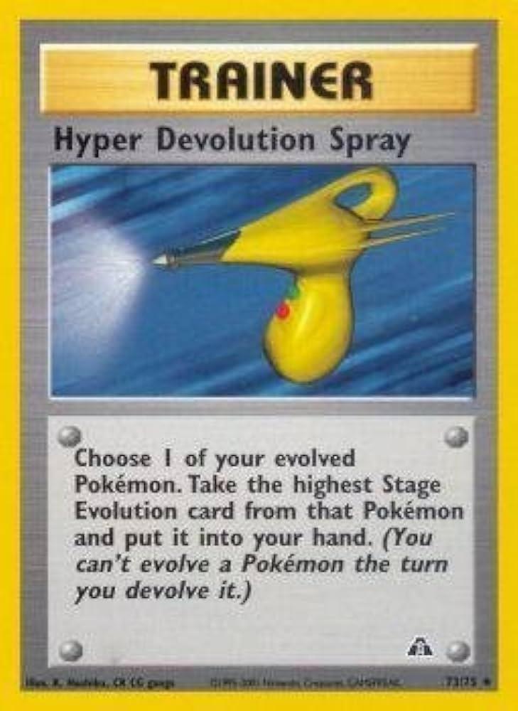 Hyper Devolution Spray #73 Pokemon Neo Discovery LP