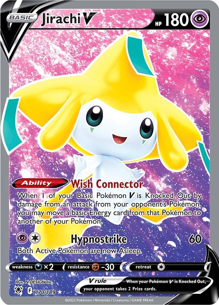 Jirachi V #170 Pokemon Astral Radiance MODERATELY PLAYED