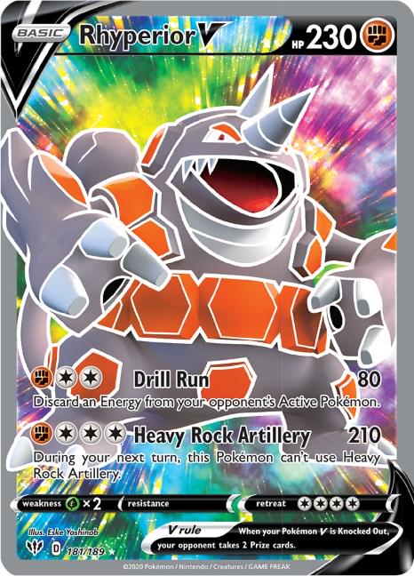 Rhyperior V #181 Pokemon Darkness Ablaze