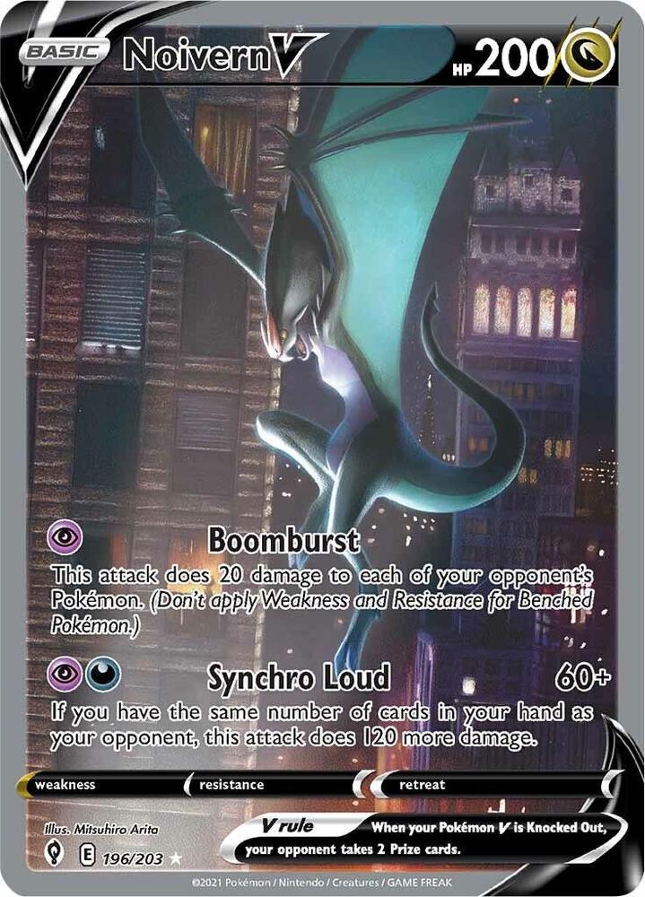 Noivern V #196 Pokemon Evolving Skies