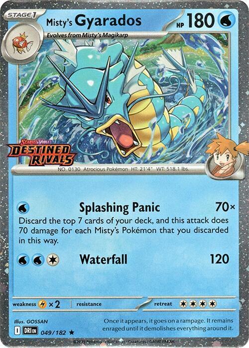 Misty's Gyarados [Stamped] #49 Pokemon Destined Rivals