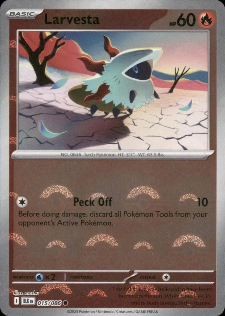 Larvesta [Poke Ball] #15 Pokemon Black Bolt