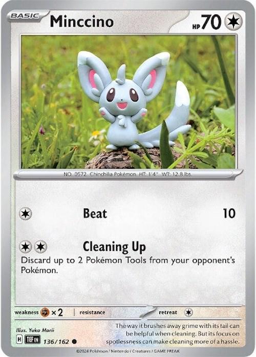 Minccino #136 Pokemon Temporal Forces Yuka Morii