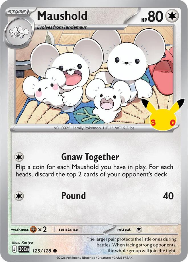 Maushold #125 Pokemon 30th Celebration