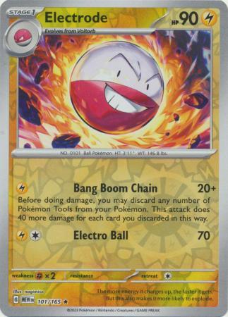 Electrode [Reverse Holo] #101 Pokemon Scarlet & Violet 151