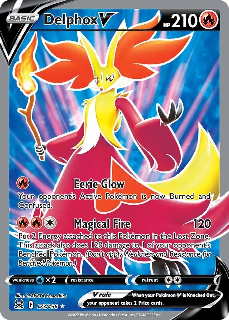 Delphox V #173 Pokemon Lost Origin