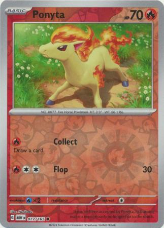 Ponyta [Reverse Holo] #77 Pokemon Scarlet & Violet 151