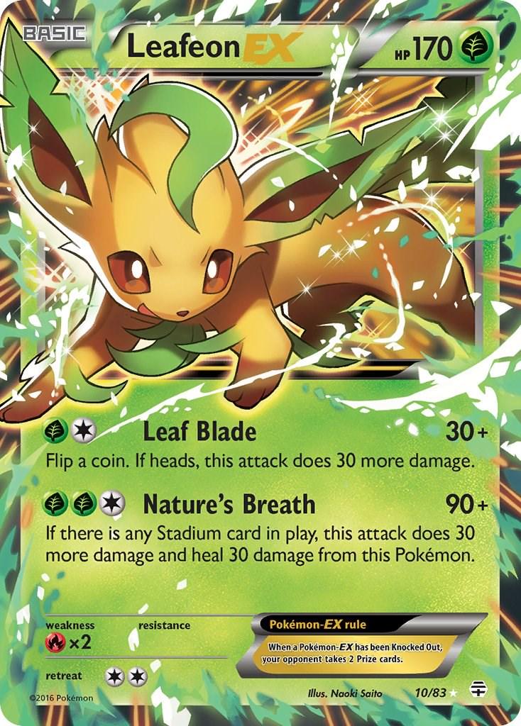 Leafeon EX #10 Pokemon Generations