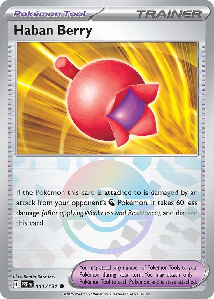 Haban Berry [Poke Ball] #111 Pokemon Prismatic Evolutions