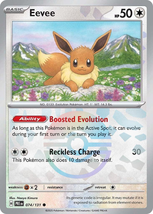 Eevee [Poke Ball] #74 Pokemon Prismatic Evolutions
