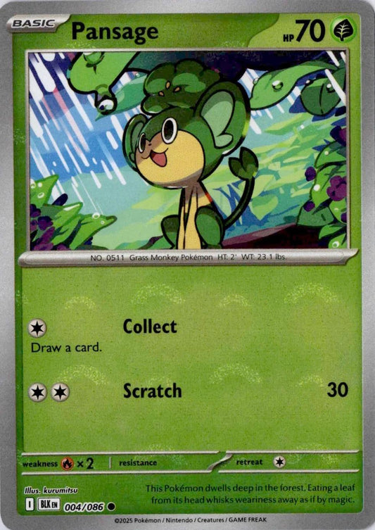 Pansage [Poke Ball] #4 Pokemon Black Bolt