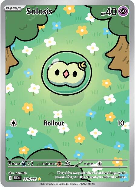 Solosis #118 Pokemon Black Bolt