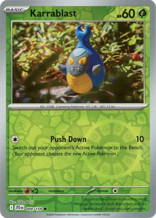 Karrablast [Reverse Holo] #9 Pokemon Journey Together Yuka Morii