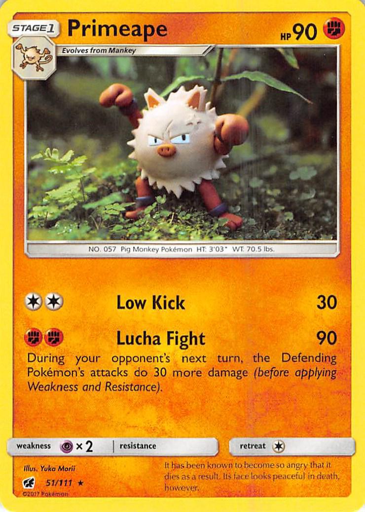 Primeape #51 Pokemon Crimson Invasion (Lightly Played Condition)