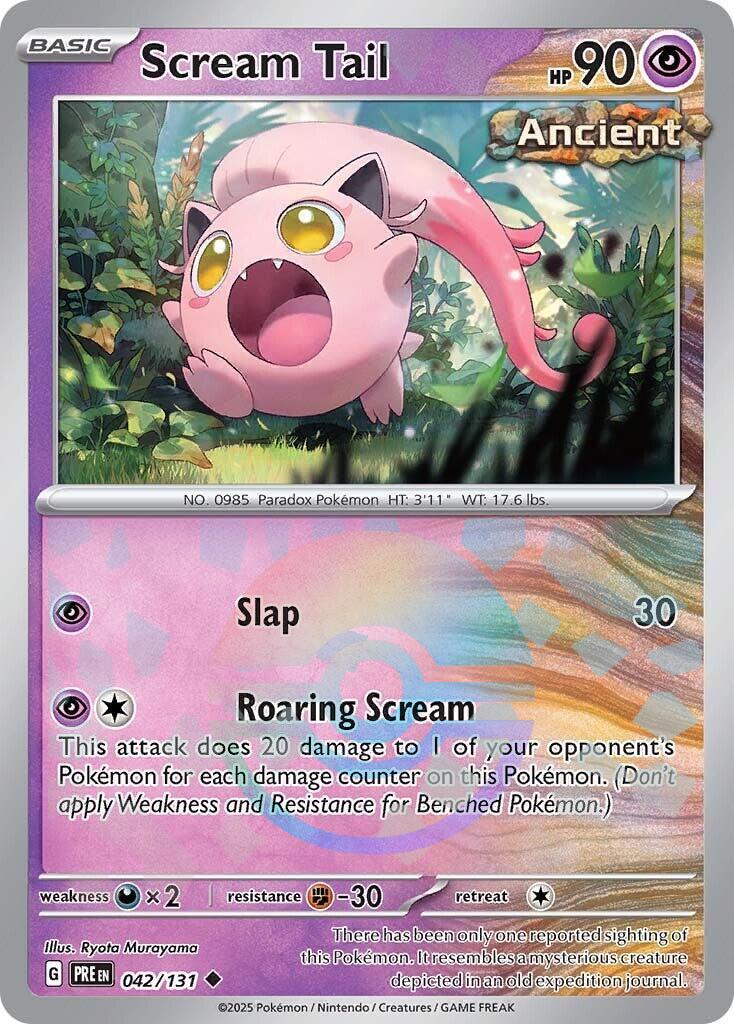 Scream Tail [Poke Ball] #42 Pokemon Prismatic Evolutions