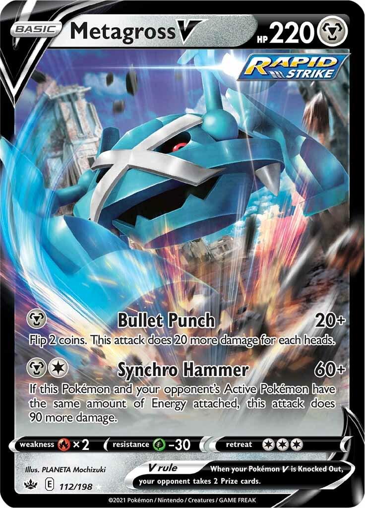 Metagross V #112 Pokemon Chilling Reign