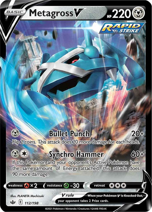 Metagross V #112 Pokemon Chilling Reign