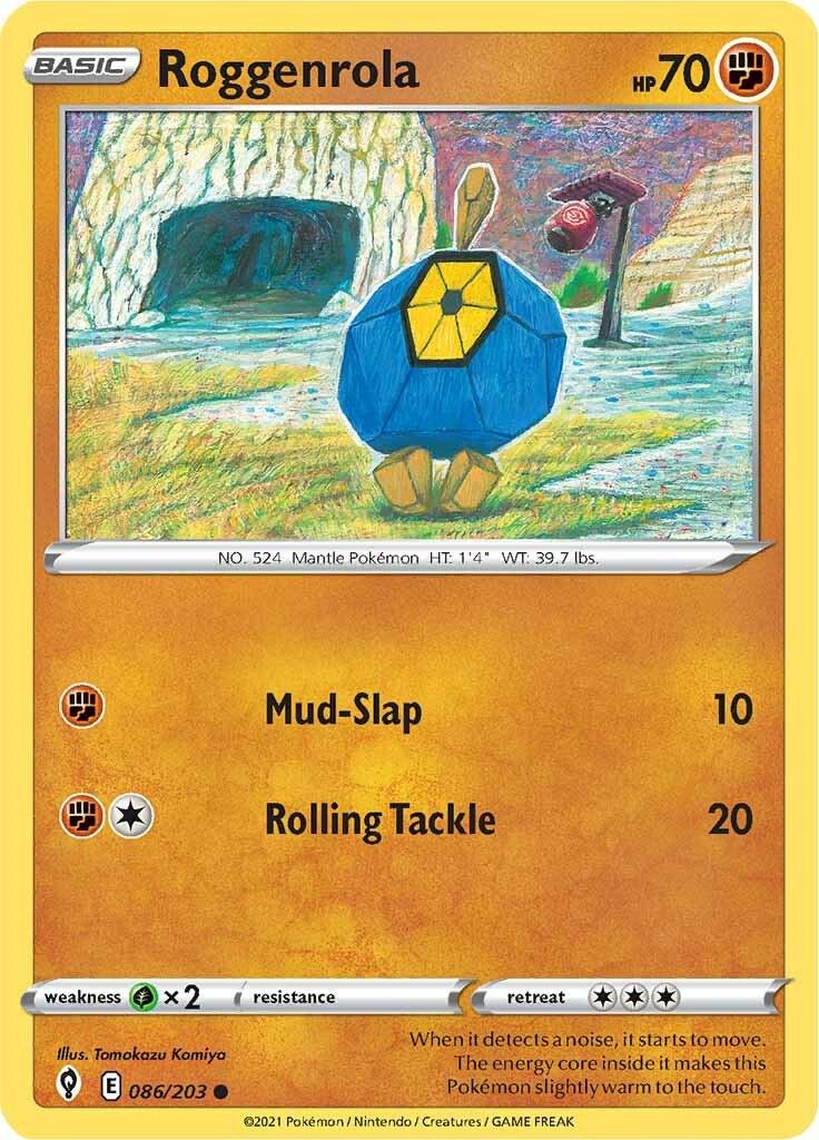 Roggenrola #86 Pokemon Evolving Skies
