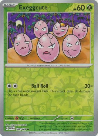 Exeggcute [Reverse Holo] #102 Pokemon Scarlet & Violet 151