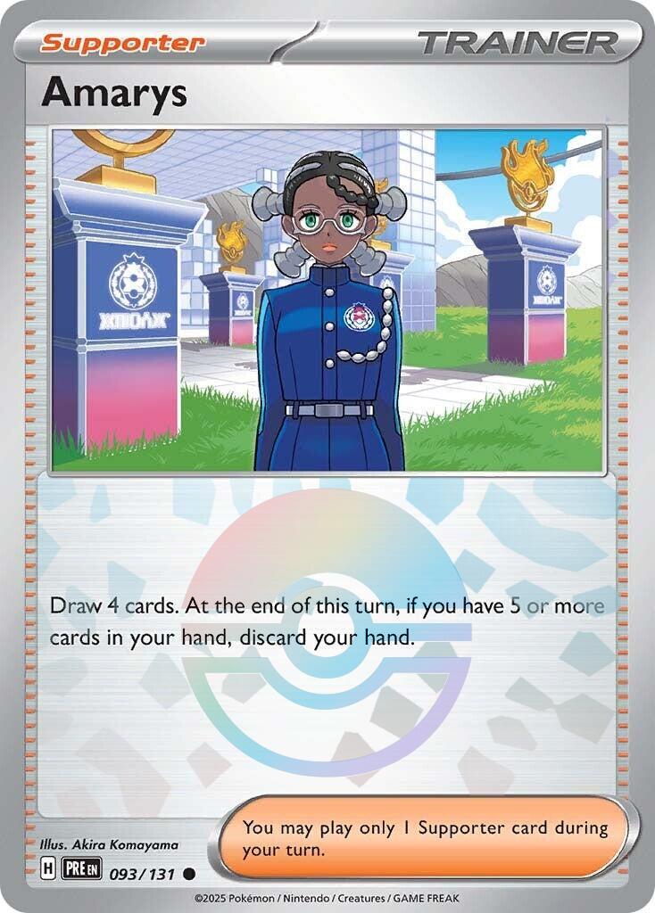 Amarys [Poke Ball] #93 Pokemon Prismatic Evolutions