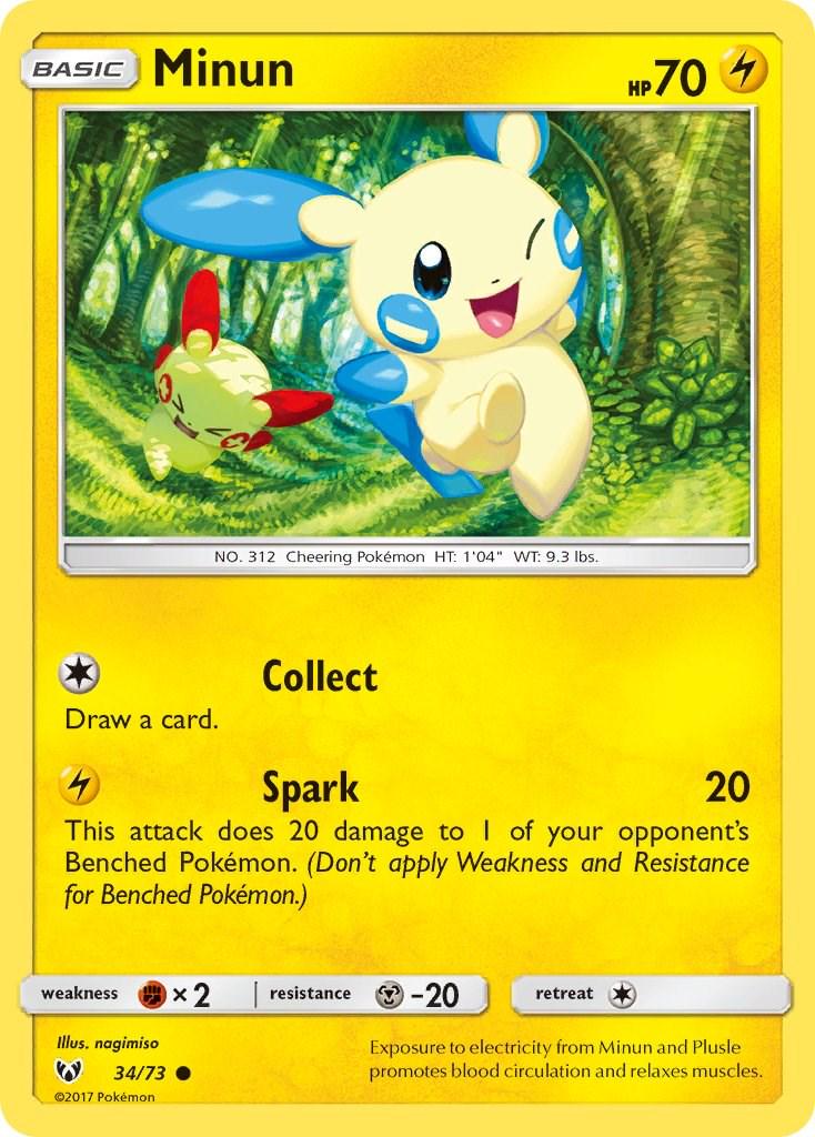 Minun #34 Pokemon Shining Legends
