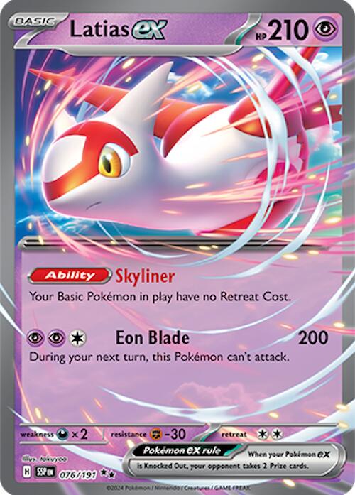 Latias ex #76 Pokemon Surging Sparks