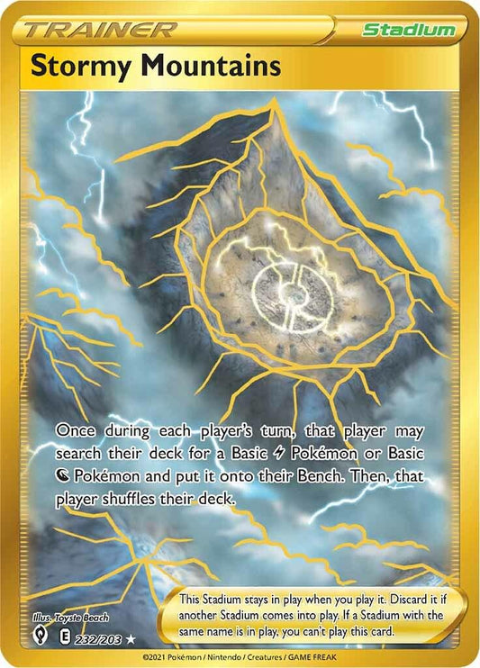 Stormy Mountains #232 Pokemon Evolving Skies
