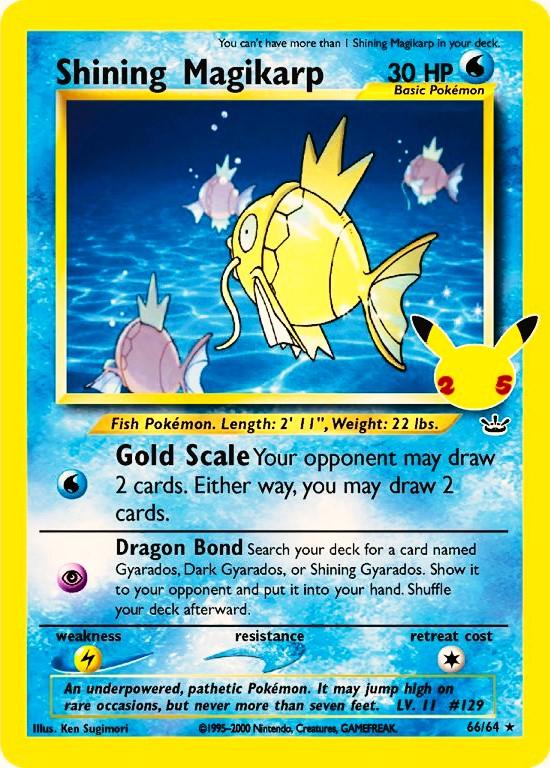 Shining Magikarp #66 Pokemon Celebrations