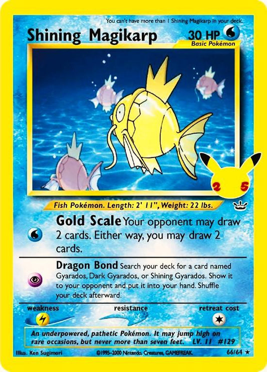 Shining Magikarp #66 Pokemon Celebrations
