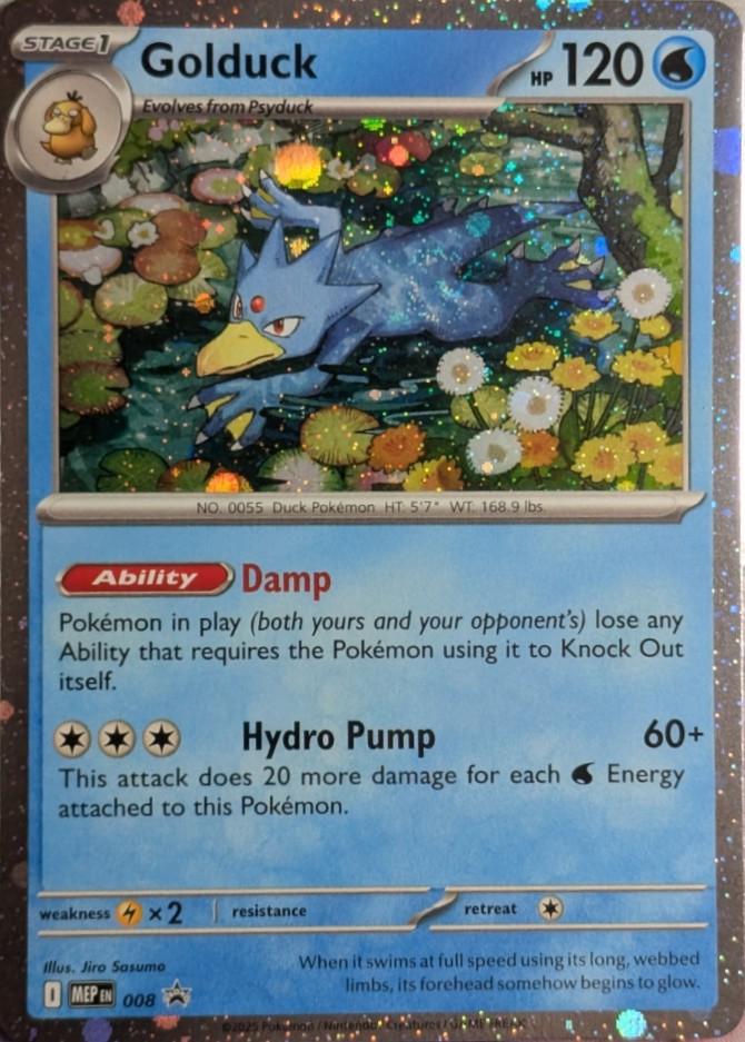 Golduck [Cosmos Holo] #8 Pokemon Promo