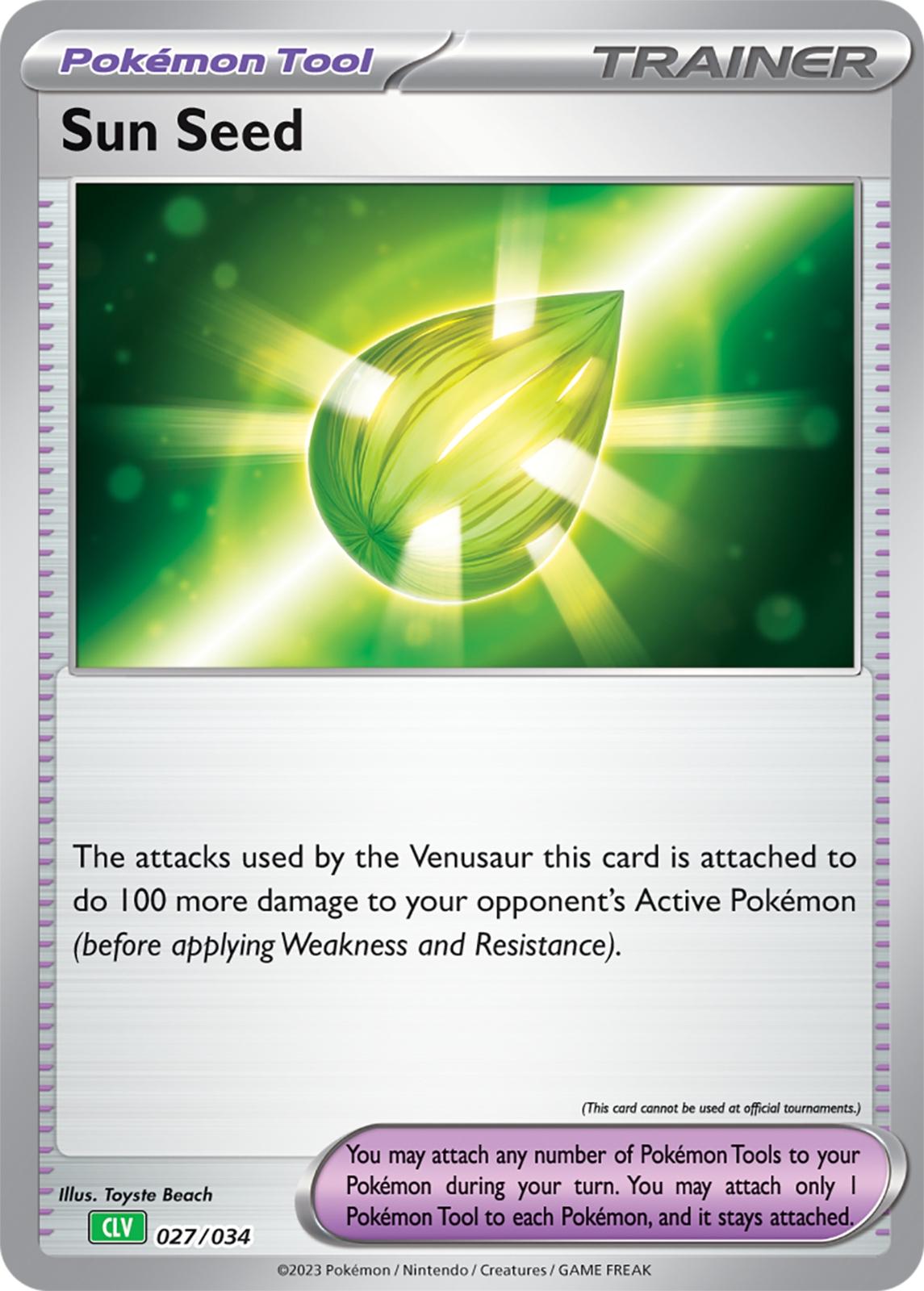 Sun Seed #27 Pokemon TCG Classic: Venusaur Deck