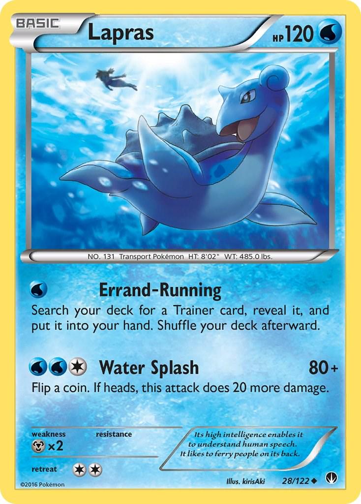 Lapras #28 Pokemon BREAKpoint (Moderately Played Condition)