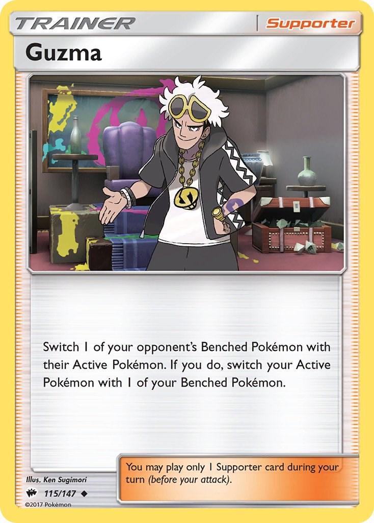 Guzma #115 Pokemon Burning Shadows