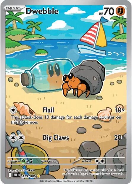Dwebble #129 Pokemon Black Bolt
