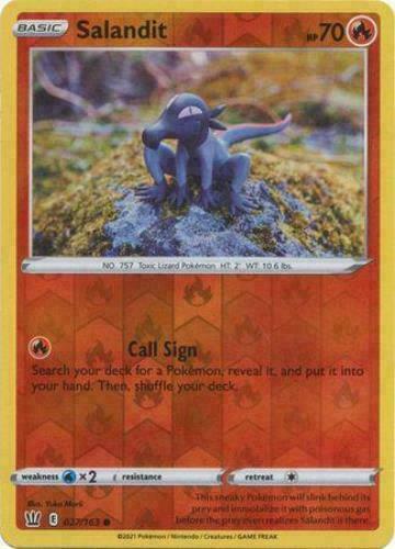 Salandit [Reverse Holo] #27 Pokemon Battle Styles
