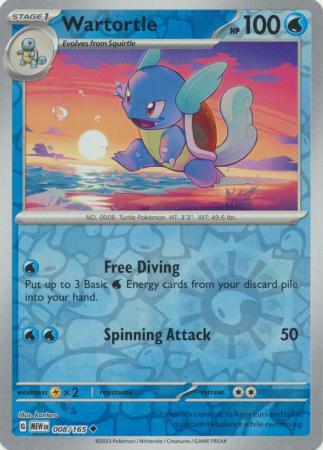 Wartortle [Reverse Holo] #8 Pokemon Scarlet & Violet 151