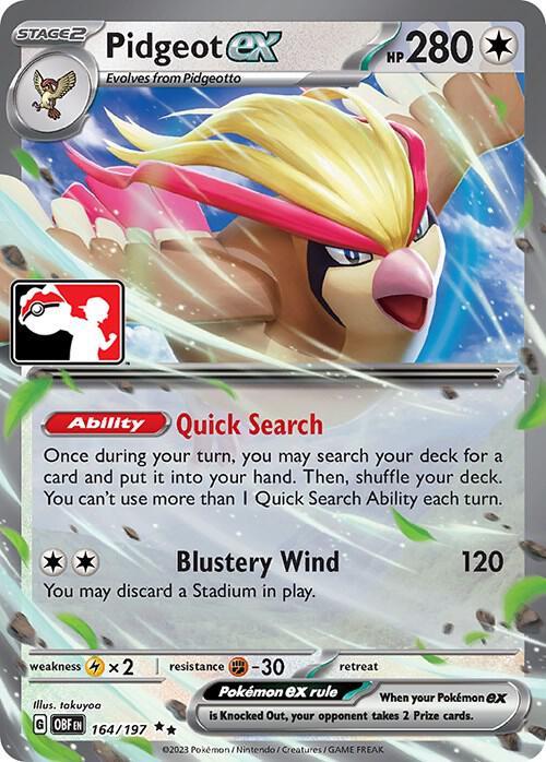 Pidgeot Ex [Prize Pack] #164 Pokemon Obsidian Flames