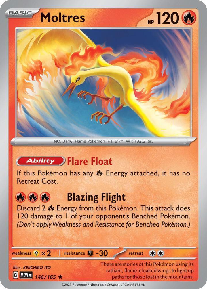 Moltres #146 Pokemon Scarlet & Violet 151