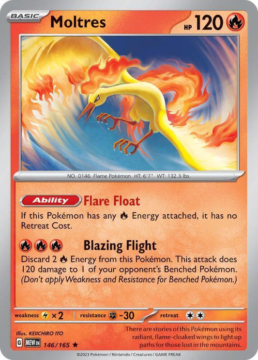 Moltres #146 Pokemon Scarlet & Violet 151