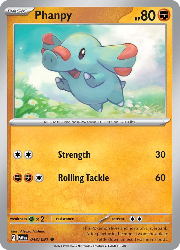 Phanpy #48 Pokemon Paldean Fates