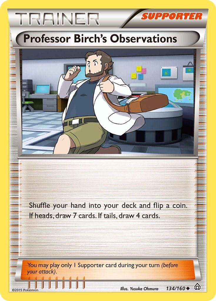 Professor Birch's Observations #134 Pokemon Primal Clash LIGHTLY PLAYED