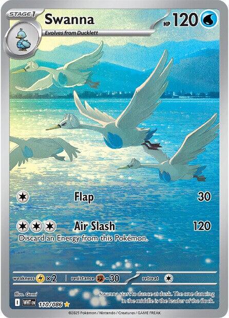 Swanna #110 Pokemon White Flare