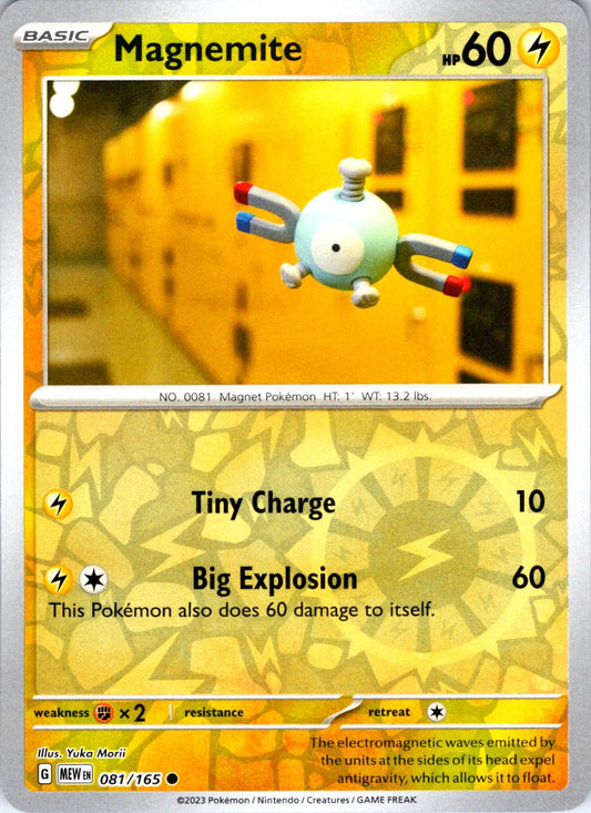 Magnemite [Reverse Holo] #81 Pokemon Scarlet & Violet 151 - YUKA MORII