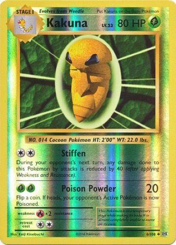 Kakuna [Reverse Holo] #6 Pokemon Evolutions