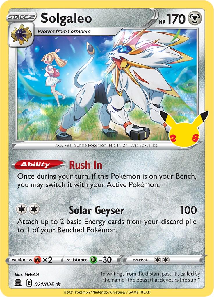 Solgaleo #21 Pokemon Celebrations