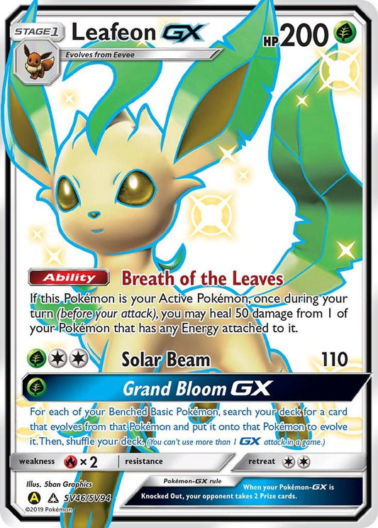 Leafeon GX #SV46 Pokemon Hidden Fates