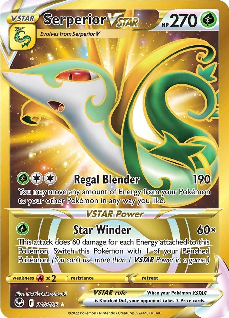 Serperior VSTAR #210 Pokemon Silver Tempest